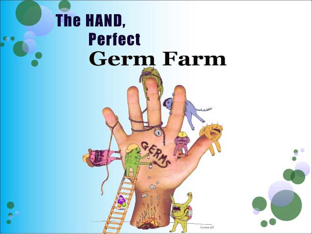 The Hand Perfect Germ Farm (germ monsters on hands)